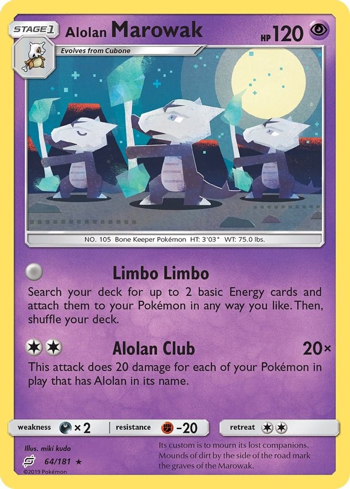 Alolan Marowak (64/181) [Sun & Moon: Team Up]