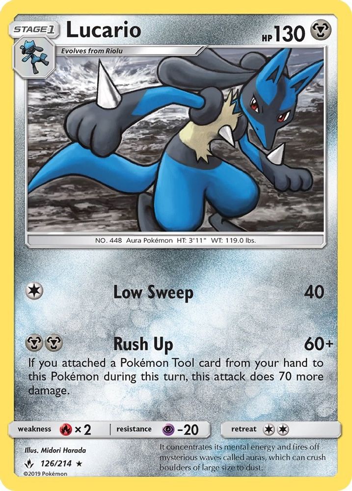Lucario (126/214) [Sun & Moon: Unbroken Bonds]