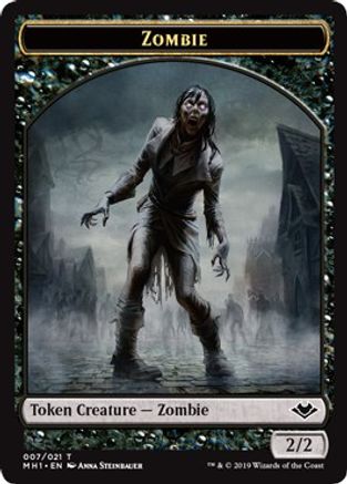 Zombie // Construct Double-Sided Token (MH1-7 // 17) - Modern Horizons