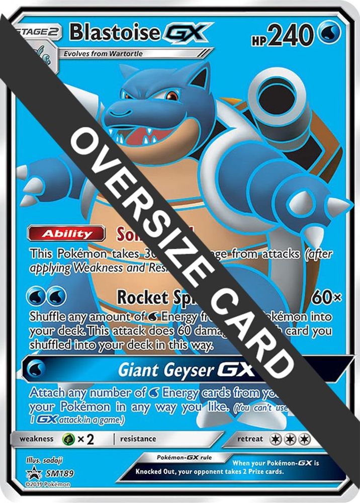 Blastoise GX (SM189) (Jumbo Card) [Sun & Moon: Black Star Promos]