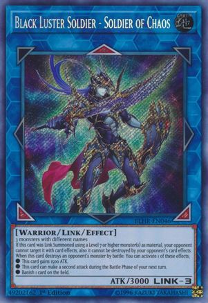 Black Luster Soldier - Soldier of Chaos [BLHR-EN046] Secret Rare