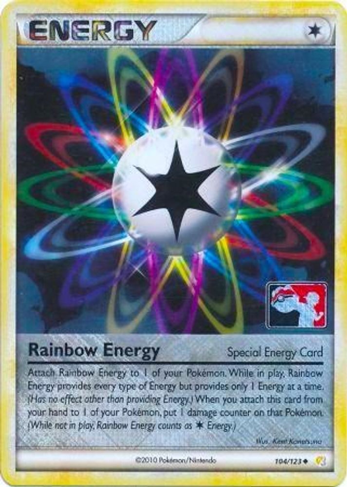 Rainbow Energy (104/123) (League Promo) [HeartGold & SoulSilver: Base Set]