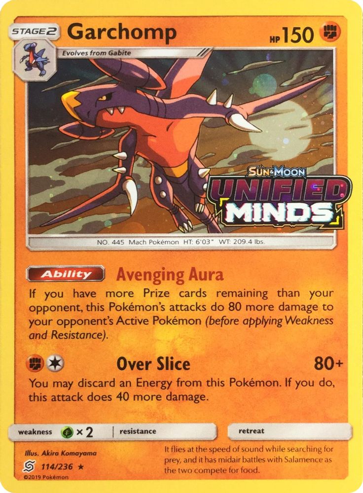 Garchomp (114/236) (Cosmos Holo) [Sun & Moon: Unified Minds]