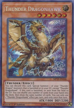 Thunder Dragonhawk [MP19-EN168] Prismatic Secret Rare