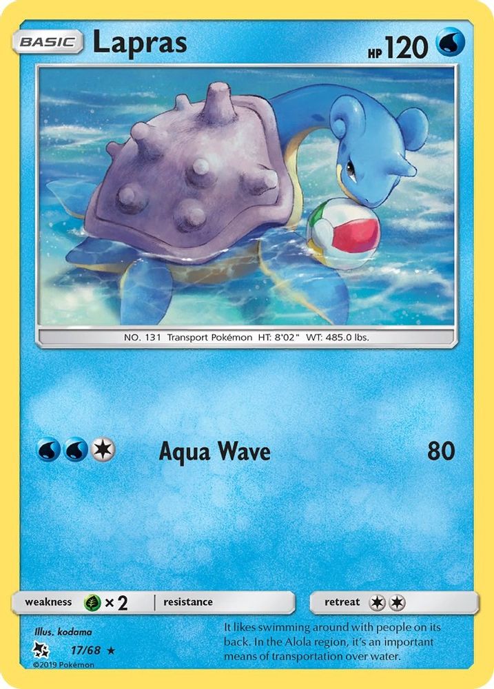 Lapras (17/68) [Sun & Moon: Hidden Fates]