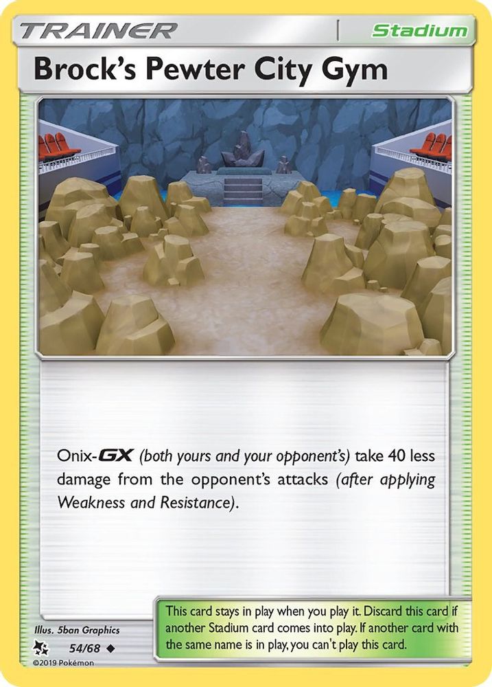 Brock's Pewter City Gym (54/68) [Sun & Moon: Hidden Fates]
