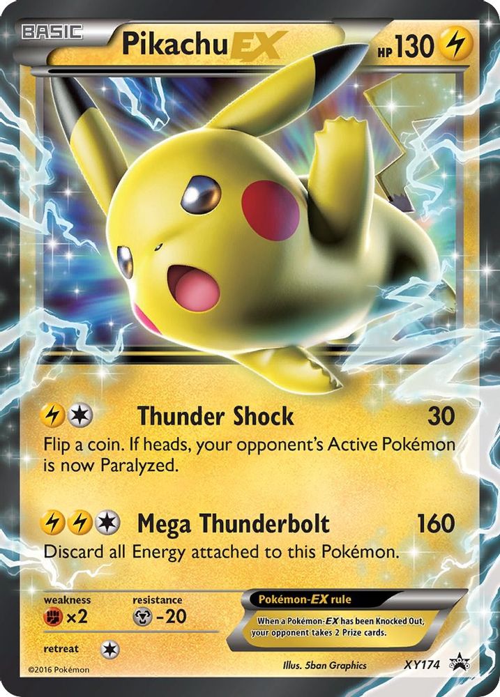 Pikachu EX (XY174) (Jumbo Card) [XY: Black Star Promos]