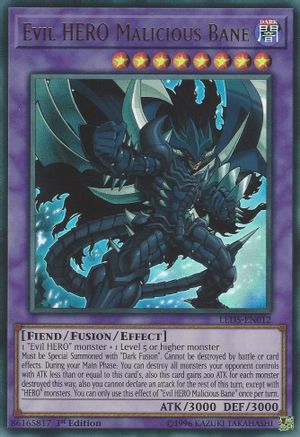 Evil Hero Malicious Bane [LED5-EN012] Ultra Rare