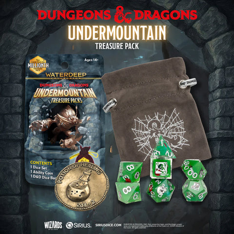 Sirius Dice: D&D Undermountain Treasure Pack Dice Sets - Waterdeep Collection