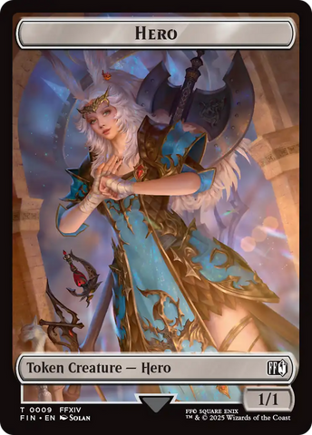 Hero (0009) // Frog Double-Sided Token [FINAL FANTASY Tokens]