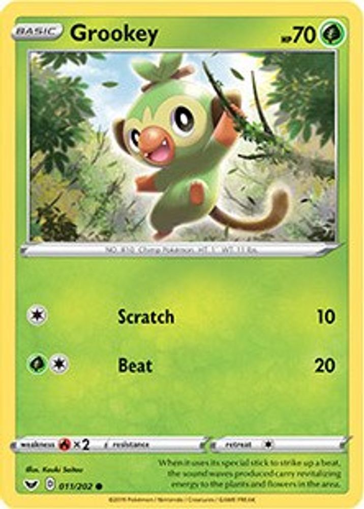 Grookey (011/202) (Premium Collection) [Sword & Shield: Base Set]