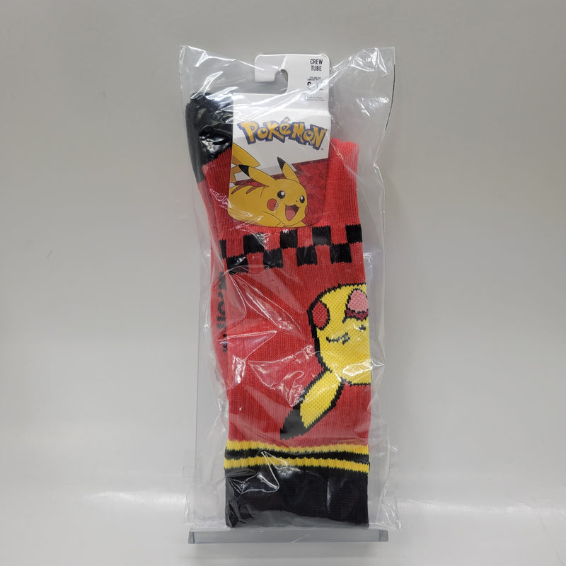 Pokemon Pikachu - 1 Pack Crew Tube Socks