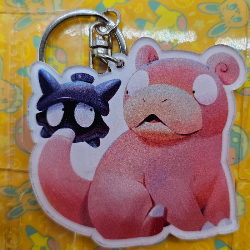 Slowpoke Pokemon Keychain