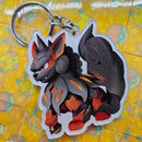 Hisuian Arcanine Pokemon Keychain