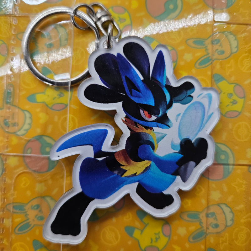 Lucario Pokemon Keychain