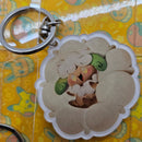 Whimsicott Pokemon Keychain