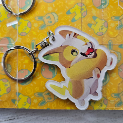 Yamper Pokemon Keychain