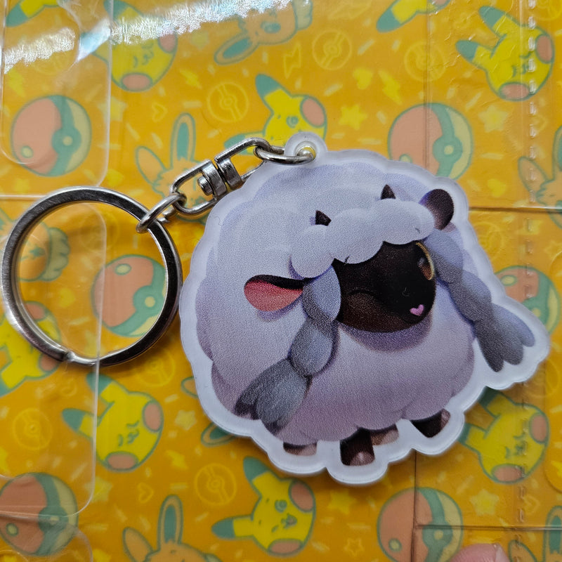 Wooloo Pokemon Keychain