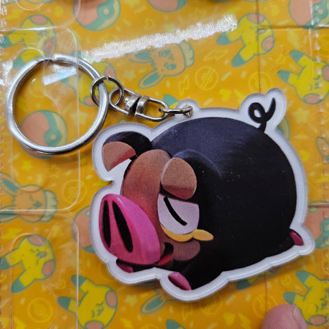 Lechonk Pokemon Keychain