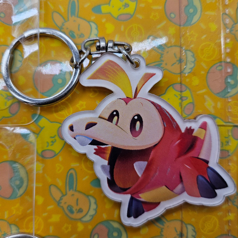 Fuecoco Pokemon Keychain