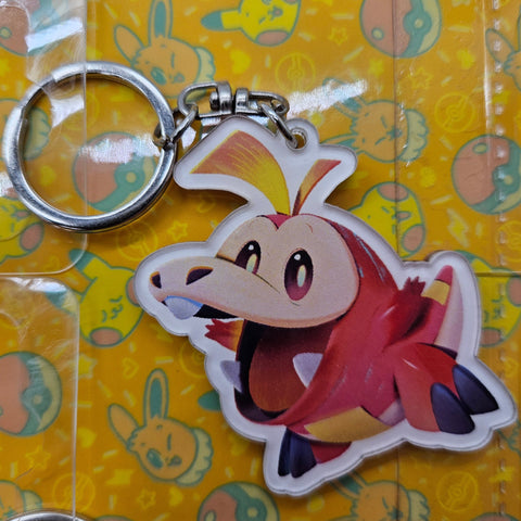 Fuecoco Pokemon Keychain