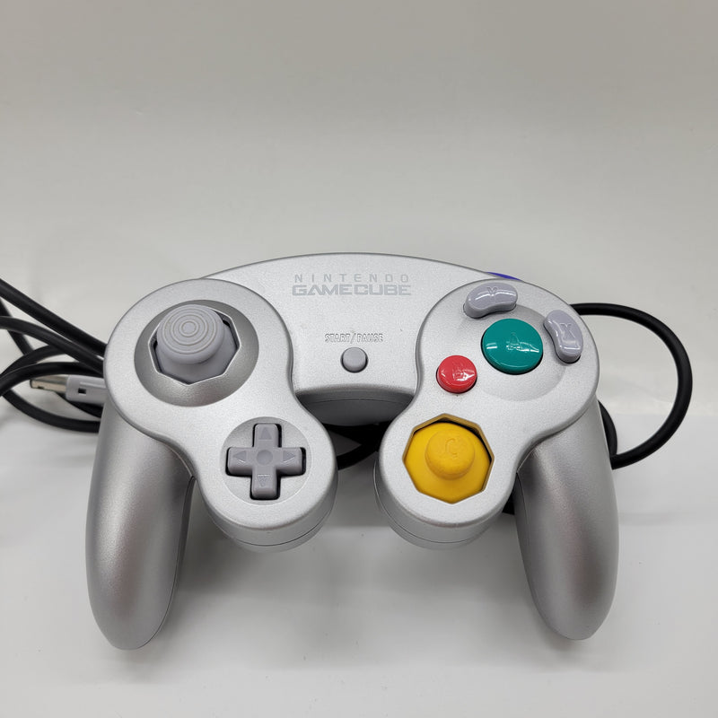 Nintendo GameCube Console Silver Naruto Clash Of Ninja Bundle (Tested/(RTP) Ready To Play}