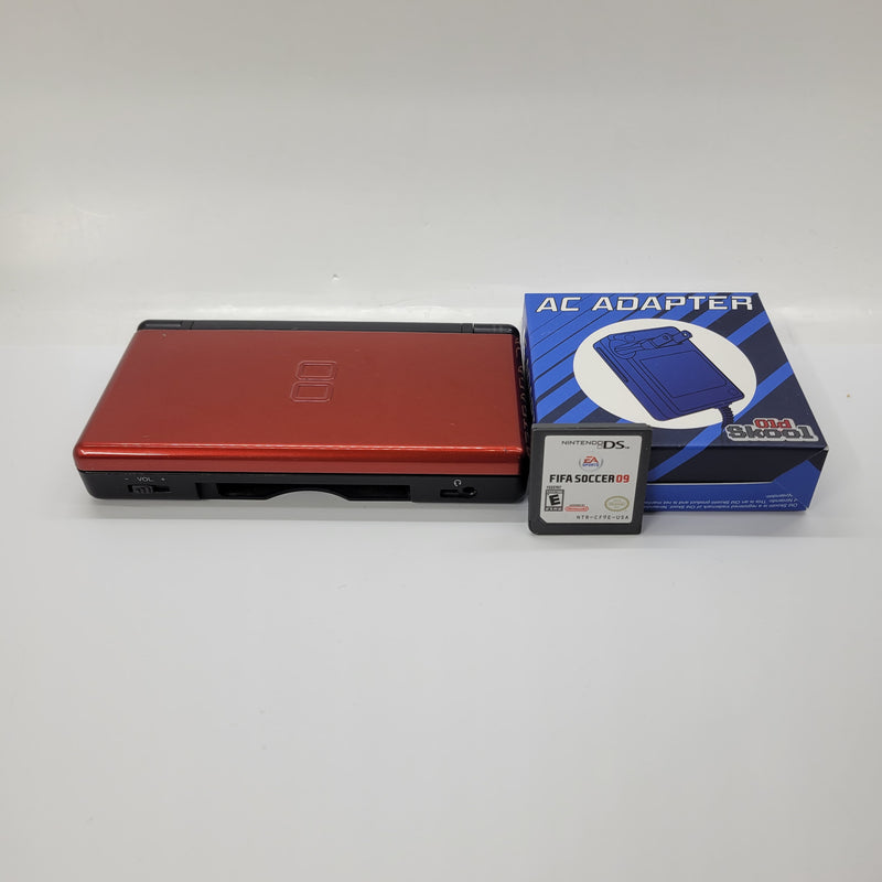 Nintendo DSI (Red & Black) - Fifa Soccer 09 DS Game - Console Bundle {RTP - Ready To Play}