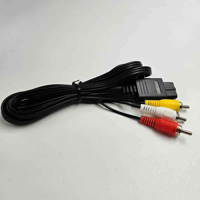 AV Composite Cable compatible with Nintendo 64/GameCube/Super Nintendo SNES