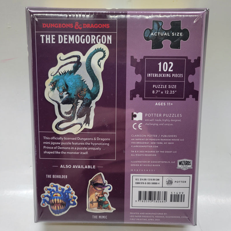 Puzzle: D&D: Mini Shaped Demogorgon 102 Piece