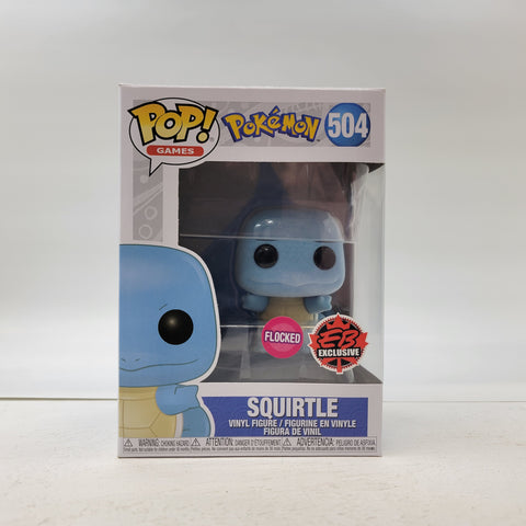 Squirtle #504 Flocked Pop! Figure
