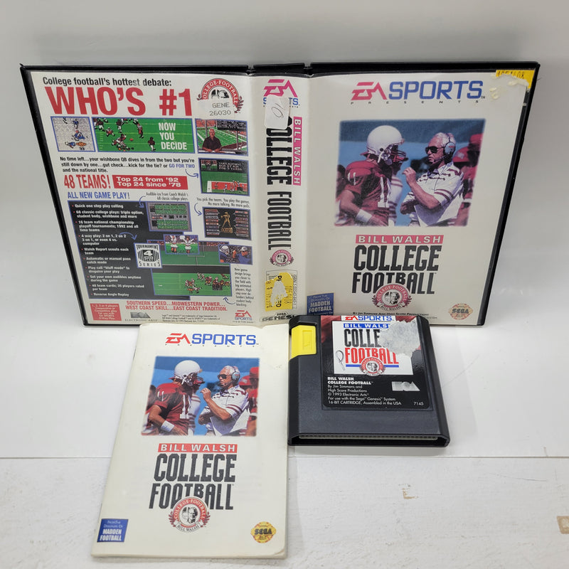 Bill Walsh College Football - Sega Genesis