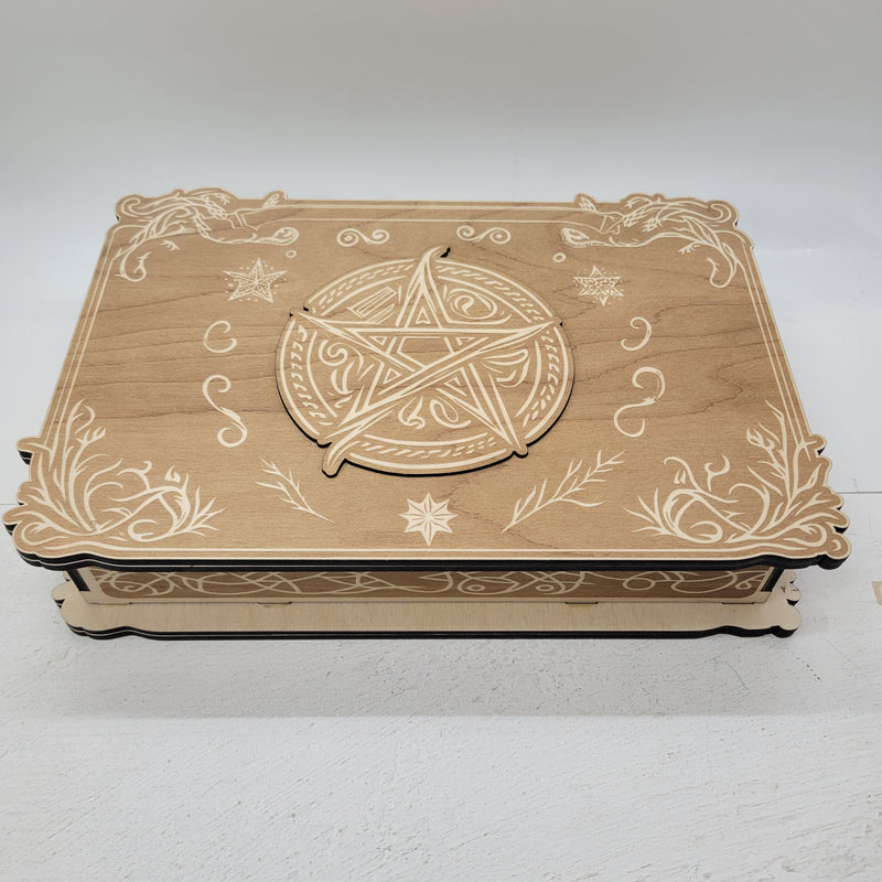 Premium Wooden Dice Box & Tray