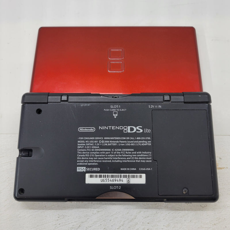 Nintedo DS Lite - Red Crimson **BROKEN selling for parts