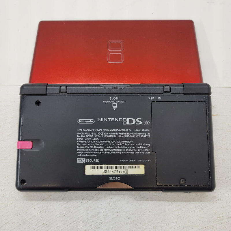 Nintedo DS Lite - Red Crimson **BROKEN selling for parts