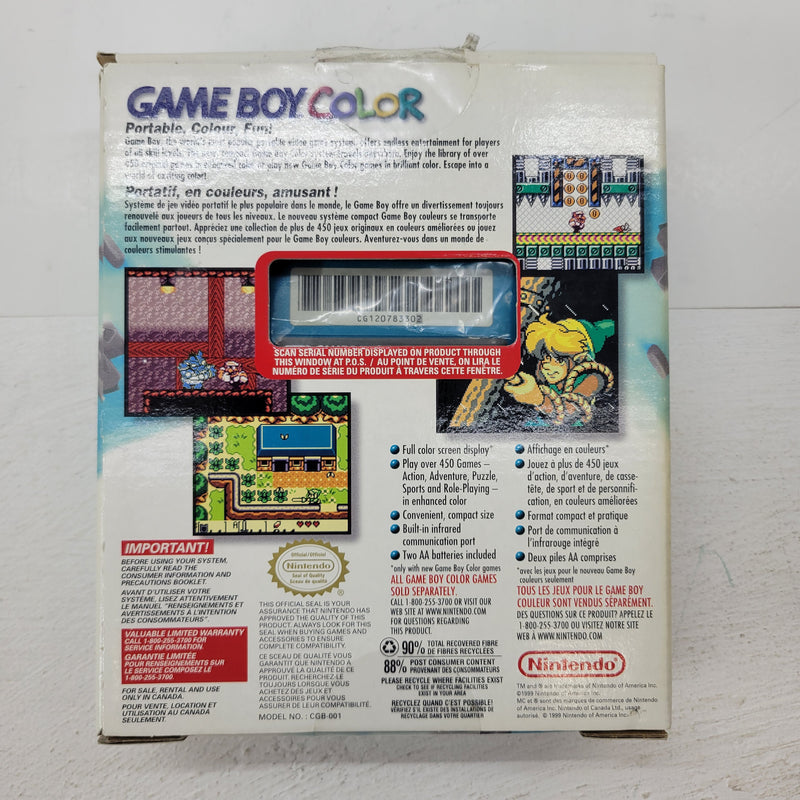 Gameboy Color Complete in Box (CIB) - Teal