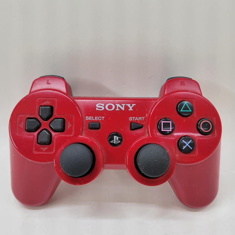 Playstation 3 Console With Red Controller