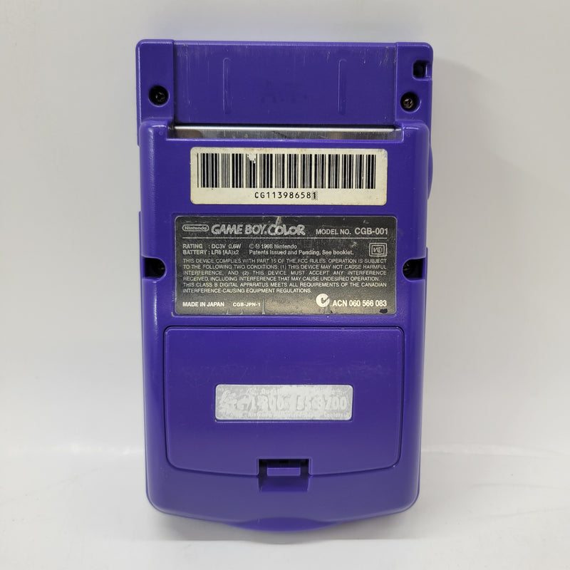 Gameboy Color CGB-001 - Grape Purple - Tested Ready To Play