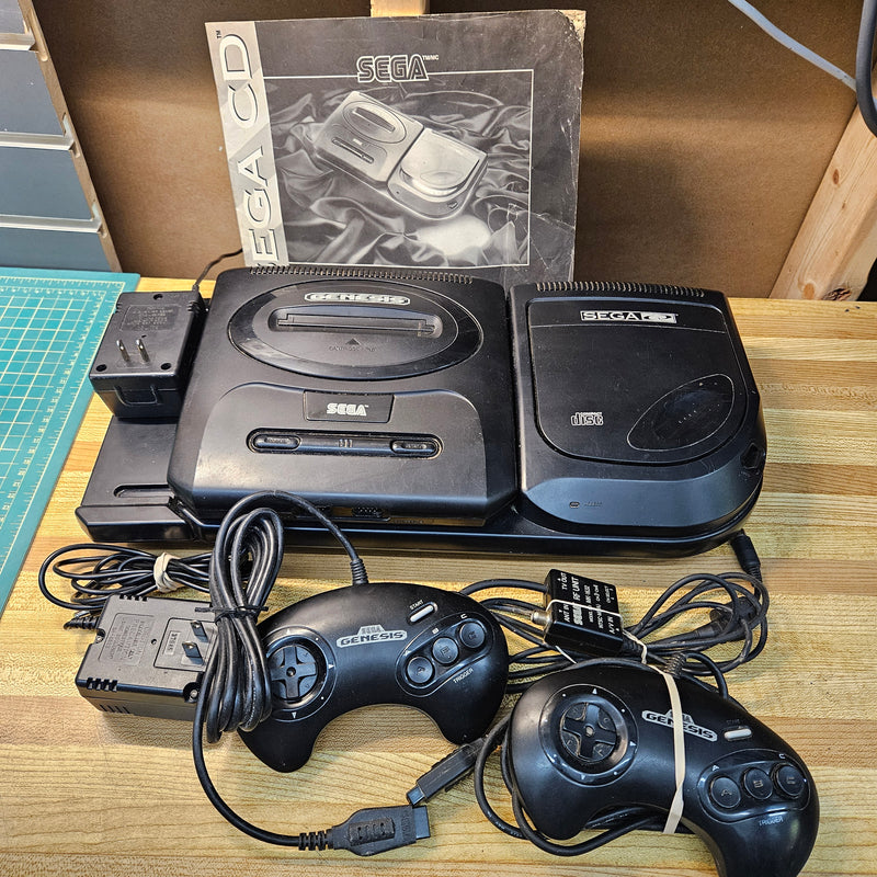 Sega Genesis & Sega CD Combo Unit - Tested and Working (Very Clean)