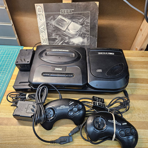Sega Genesis & Sega CD Combo Unit - Tested and Working (Very Clean)