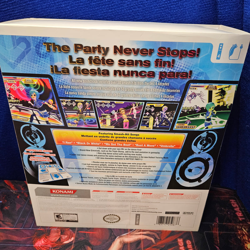 DDR Dance Dance Revolution Hottest Party 2 Dance Mat + Game