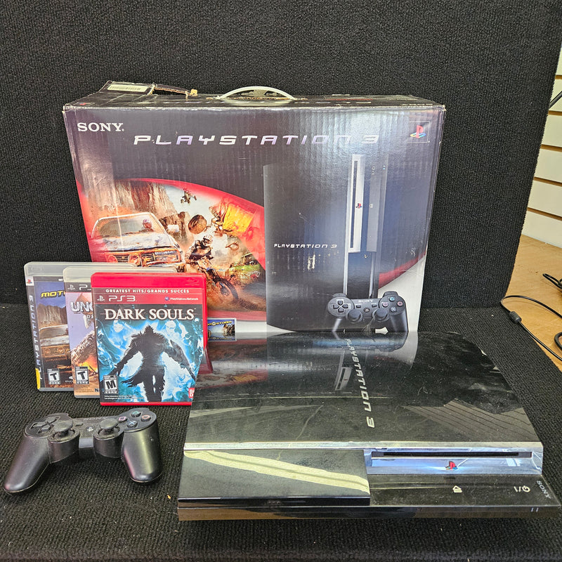Playstation 3 (PS3) Console Bundle with Games [CECHE01] - Tested and Ready to Play