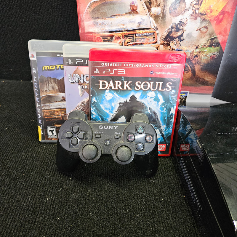 Playstation 3 (PS3) Console Bundle with Games [CECHE01] - Tested and Ready to Play