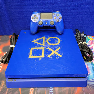 PS4 Slim 500GB Console - Days Of Play Edition (Ready To Play)