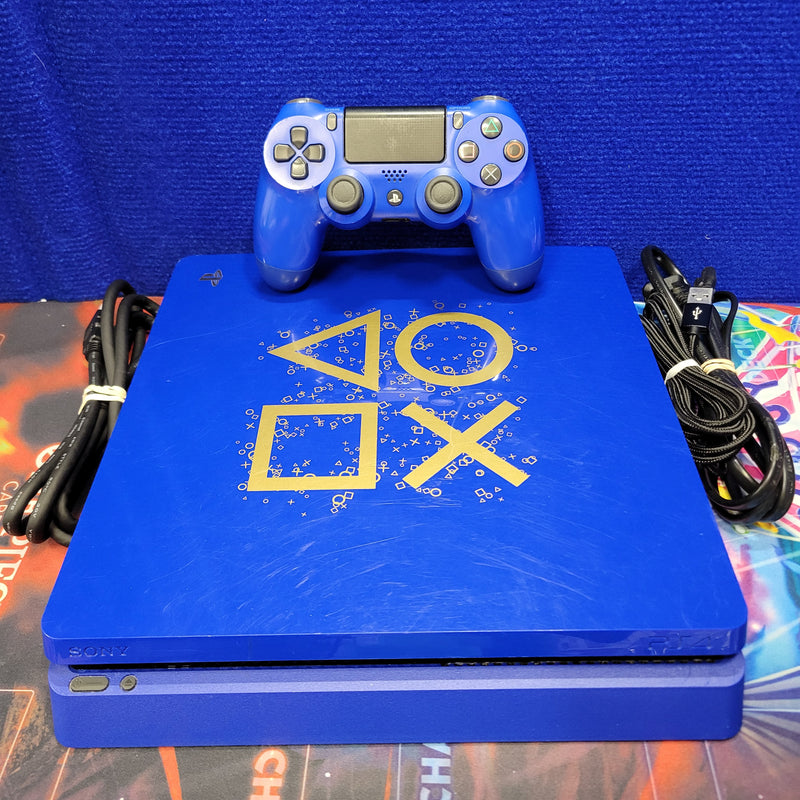 PS4 Slim 500GB Console - Days Of Play Edition (Ready To Play)