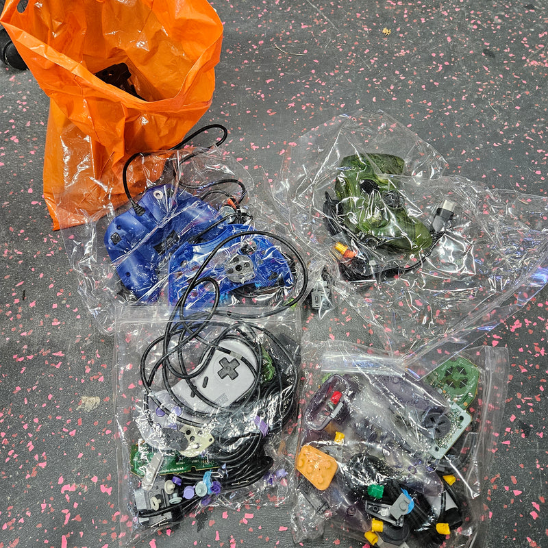Video Game Controller Shells and Repair Parts - Mixed Lot (N64, Xbox, Playstation, SNES)