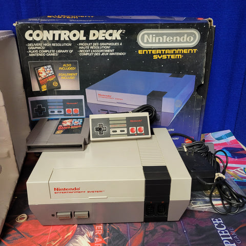 NES Super Mario Control Deck System Complete In Box -Ready To Play
