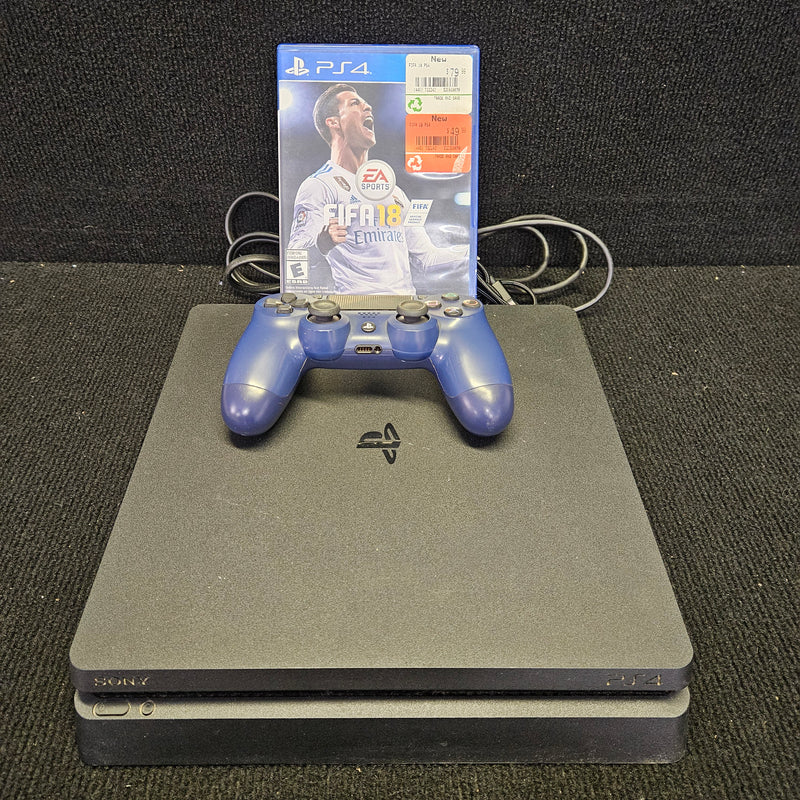 PlayStation 4 (PS4) Slim Console Bundle (Tested & Ready To Play)