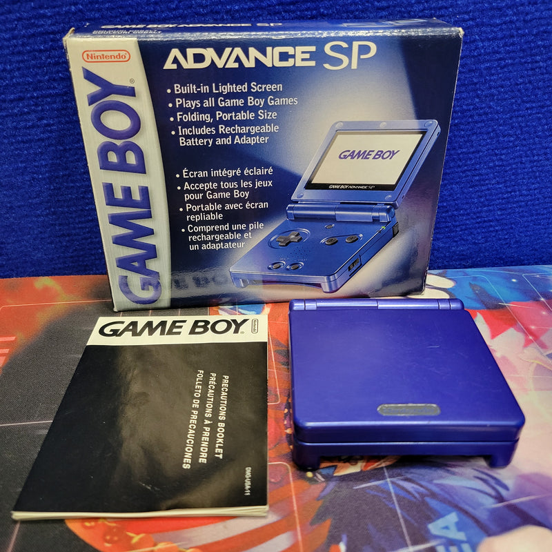 Gameboy Advance SP CIB - Cobalt Blue (Ready To Play)