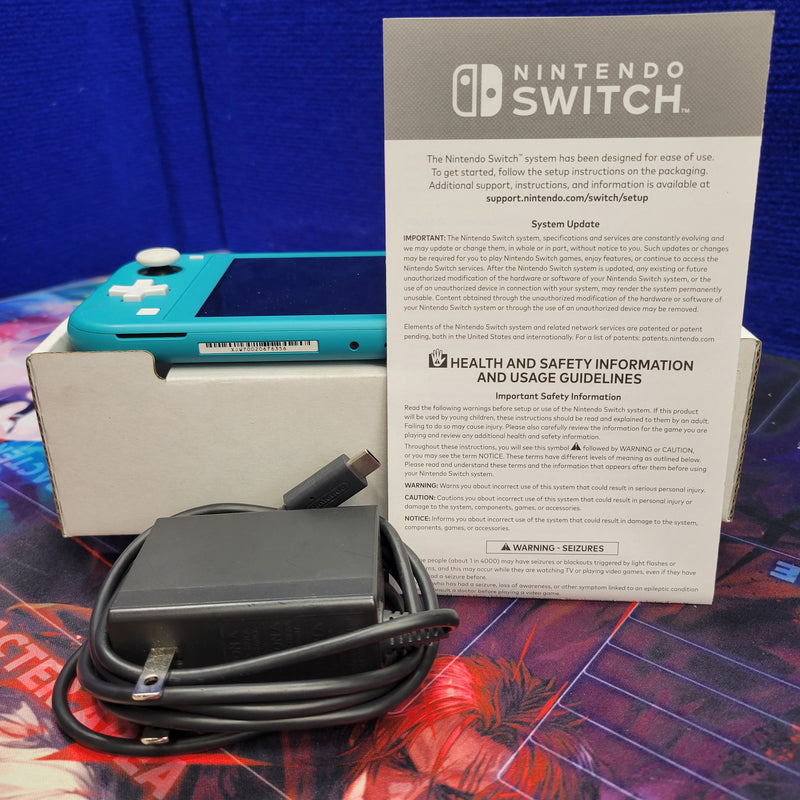 Nintendo Switch LITE Turquoise Complete (CIB) - Tested Ready to Play
