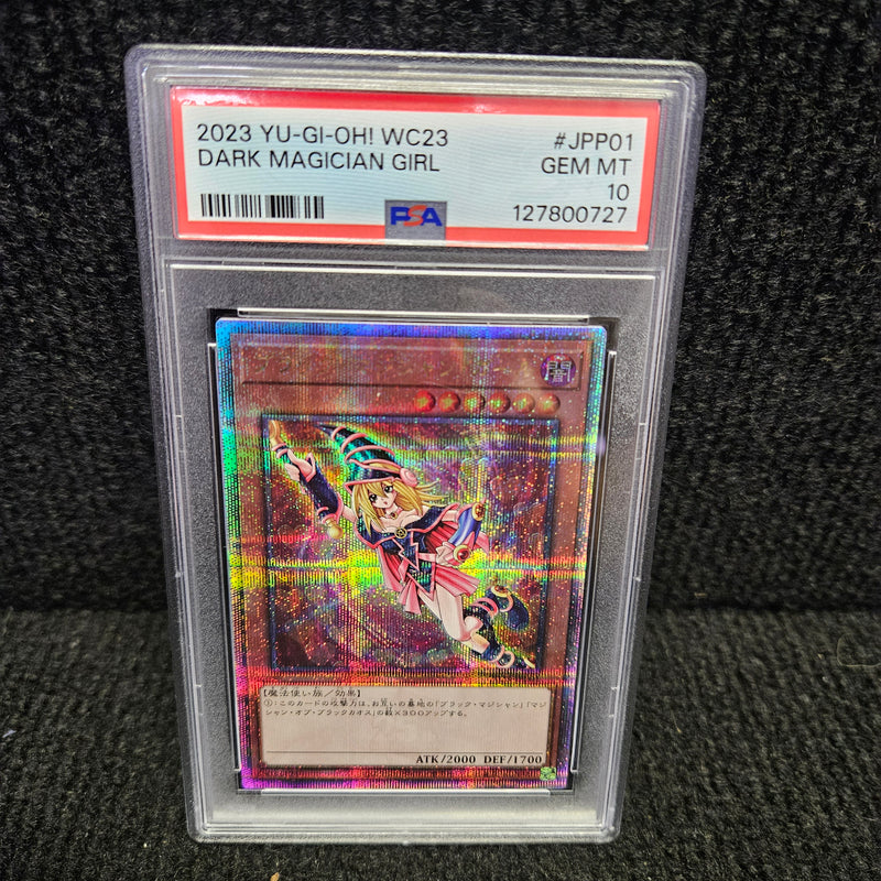 GRADED [PSA 10] 2023 YU-GI-OH! JAPANESE WORLD CHAMPIONSHIP 2023 ATTENDANCE CARDS #JPP01 DARK MAGICIAN GIRL